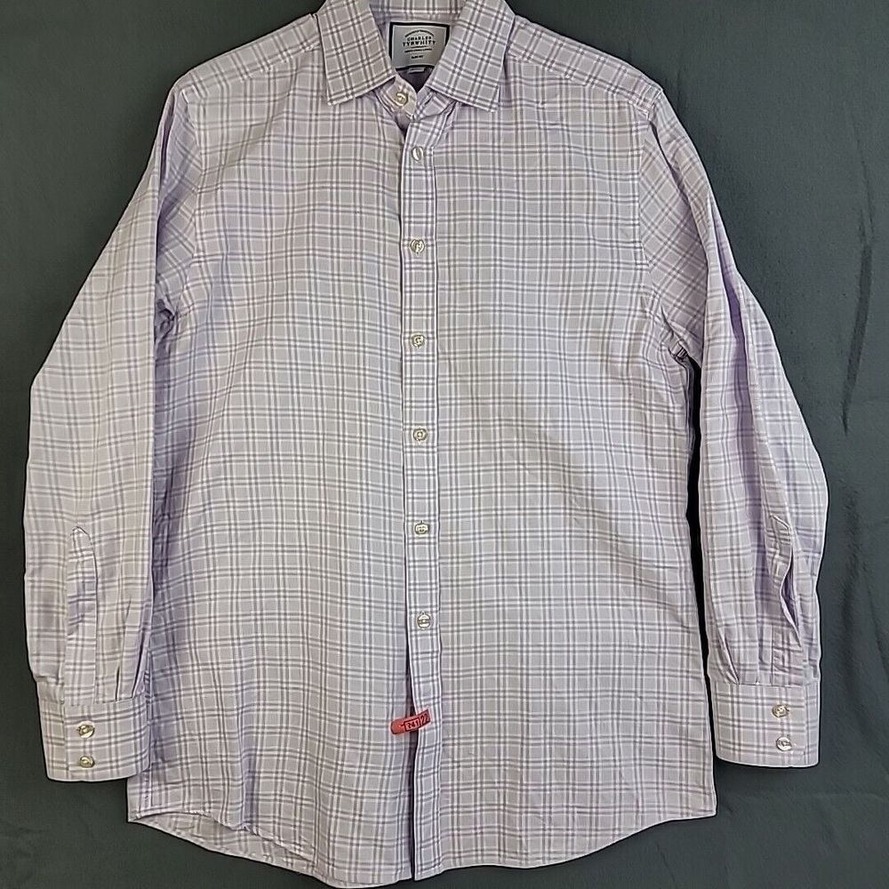 Charles Tyrwhitt London Slim-Fit Dress Shirt Mens‎ 16/35 Multicolor Longsleeve